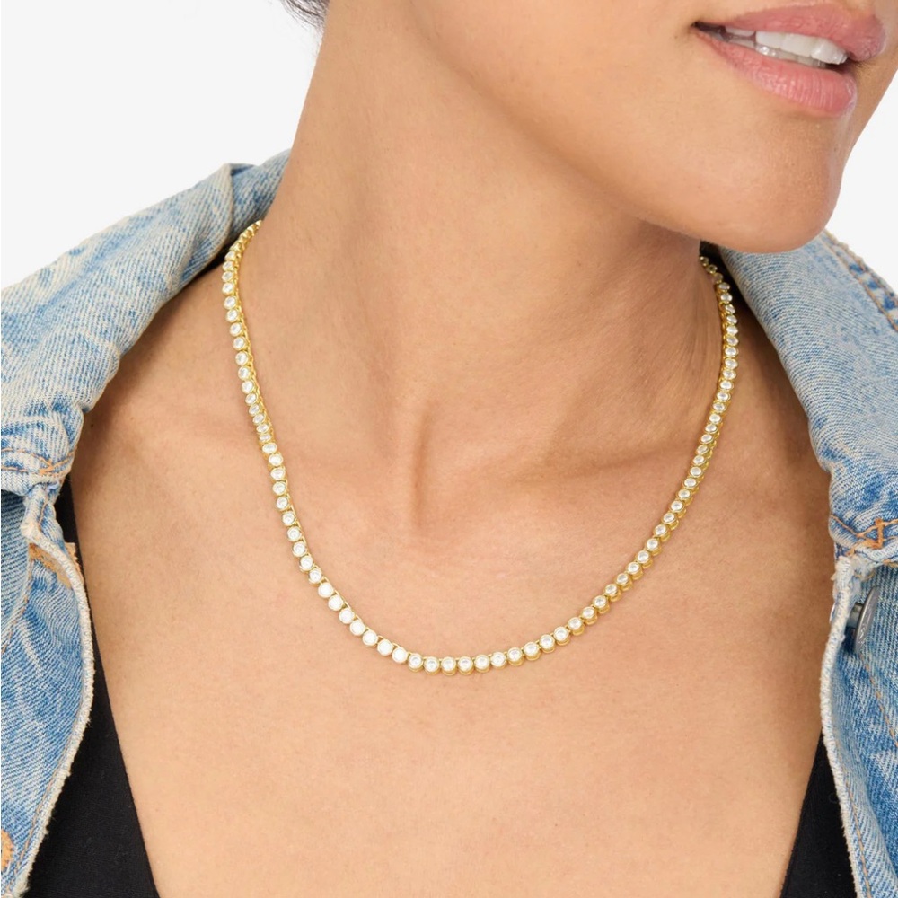 Melinda Maria Baroness Tennis Necklace